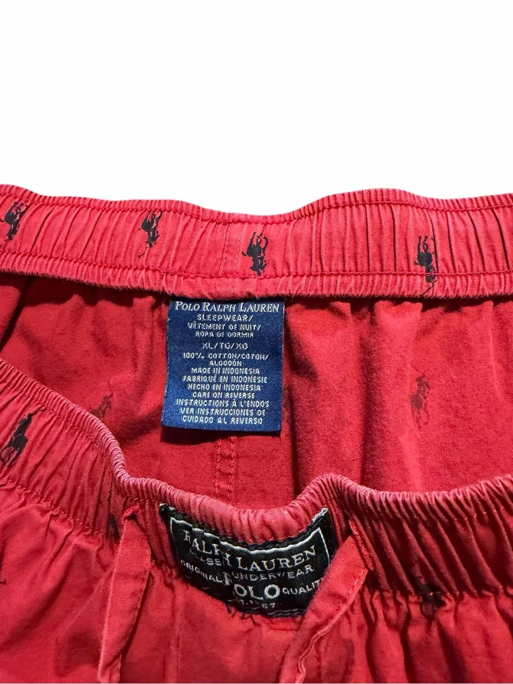 Ralph Lauren Men's Pajama Pants With Logo And Pockets 2 Pairs Of XL
